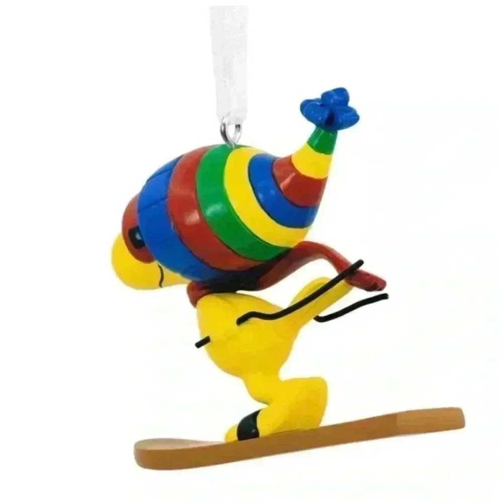 Hallmark 2022 NIB Peanuts Woodstock Ornament Skiing Woodstock Christmas 🎄